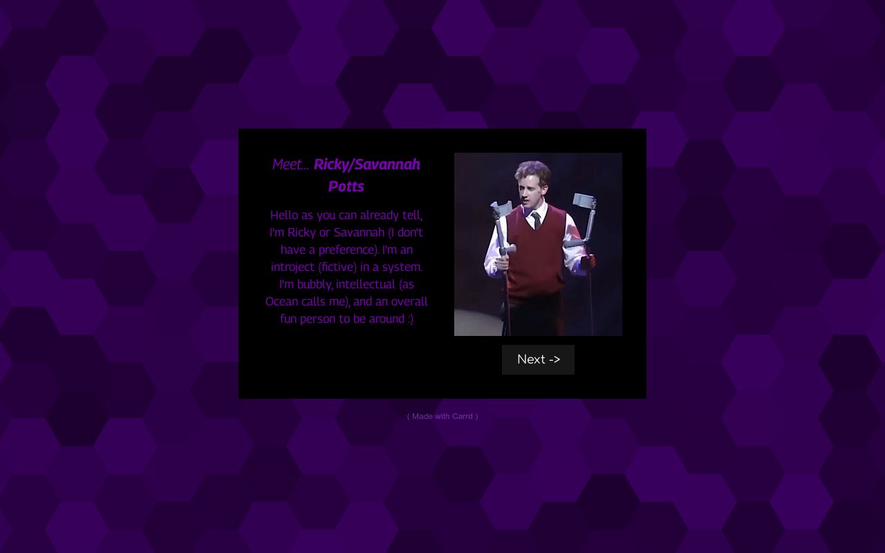 Meet Ricky/Savannah Potts